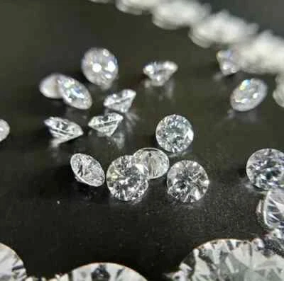 Loose Lab-Grown CVD Diamond LOT 3.25 mm Round D Color IF Clarity 8 PCS Certified - Image 1 of 4