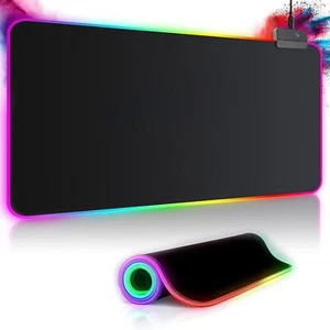 RGB-Gaming 800 x 300 mm XXL modes d'éclairage 7 couleurs LED étanche antidérapant - Photo 1/8