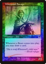 Wirewood Savage FOIL Onslaught PLD Green Common MAGIC GATHERING CARD ABUGames
