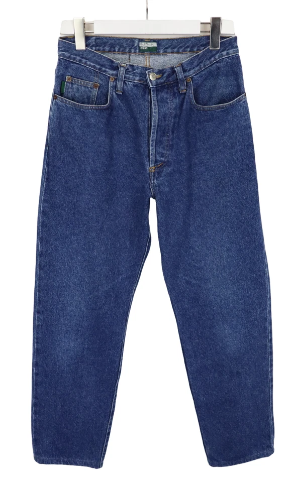 Pantalones de mezclilla Paul Smith para hombre W32 pierna ancha con botón mosca cintura alta Foto 1 de 4