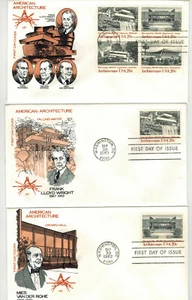Farnam AMERICAN ARCHITECTURE SET OF 5 Inc. Block of 4 F Lloyd Wright Gropius etc - Picture 1 of 2