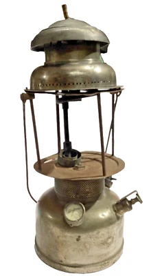 Lanterna ad olio a pressione Hasag in ottone vintage da collezione, made in G... - Immagine 1 di 4