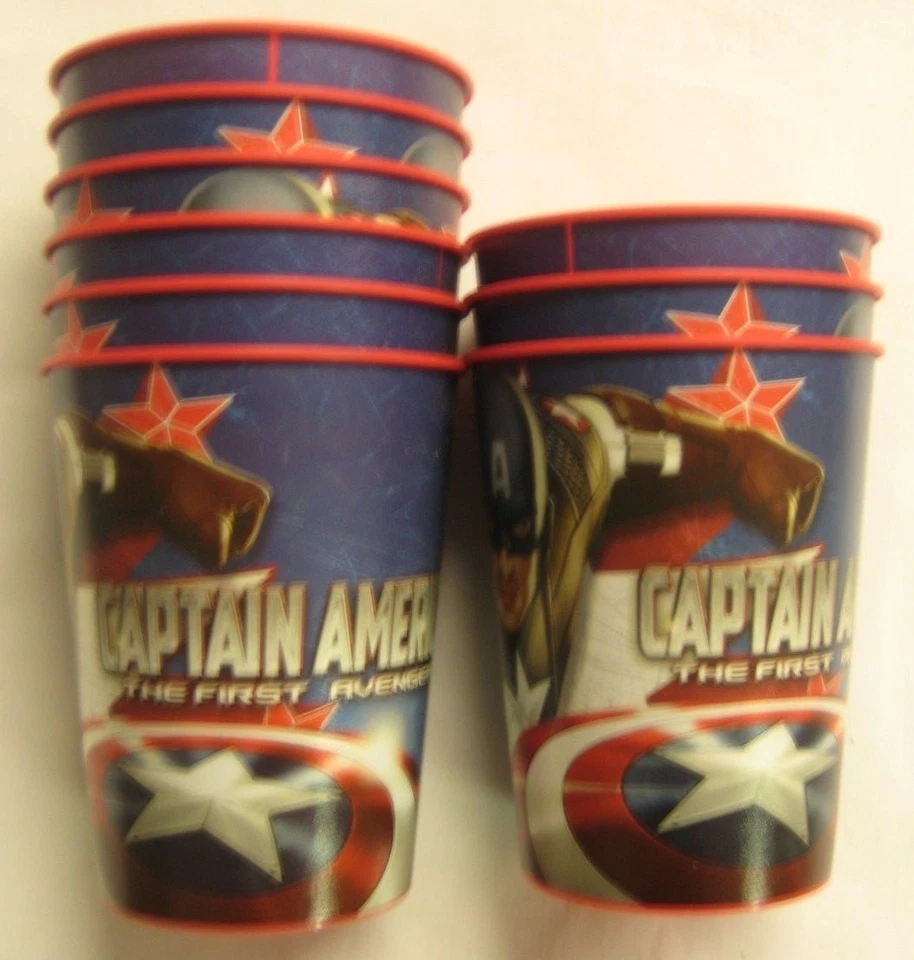 Captain America 1st Avenger Stadium Keepsake Favor 16 oz Cup Bundle of 16 - Image 1 of 2