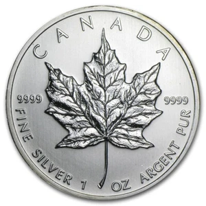2010 CANADA SILVER MAPLE LEAF 1 OUNCE SILVER COIN .9999 BRILLIANT UNCIRCULATED - Picture 1 of 2