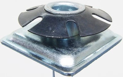 Oajen metal threaded star type insert, 1-1/4" OD square tube, 1/4" - 20, 20 pcs
