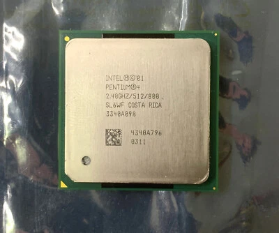 Intel Pentium 4 SL6WF P4 2.4GHz 512KB 800MHz Socket 478 CPU Processor - Image 1 of 3