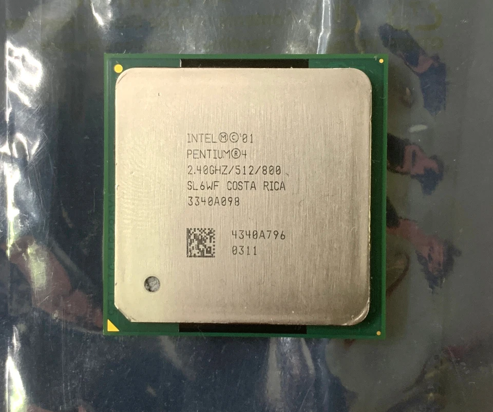 Intel Pentium 4 SL6WF P4 2.4GHz 512KB 800MHz Socket 478 CPU Processor - Image 1 of 3