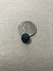 New Green/Burgandy 7/16 inch Fabric Cloth Button - Picture 1 of 3