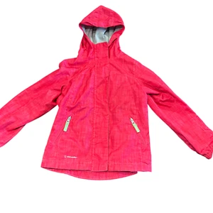 Champion girls pink hooded VentureDry lightweight rain jacket Windbreaker XS 4/5 - Picture 1 of 9
