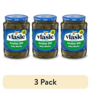 (3 pack) Dill Pickles, Dill Baby Whole Pickles, 24 fl oz Jar - Picture 1 of 6