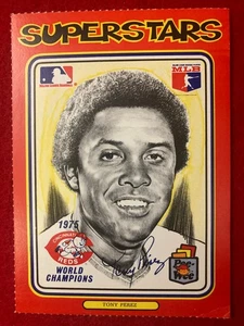 Tony Pérez 1976 Linnett Pee Wee Superstars #92 Cincinnati Reds Campeones del Mundo - Imagen 1 de 4