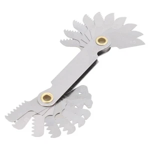 Metric Whitworth Screw Pitch Gauge Thread Measuring Tool 55 And 60° Degree Steel - Picture 1 of 36