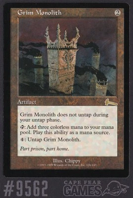 Grim Monolith - #9562, Moderate Play, English, Urza's Legacy - Image 1 of 2