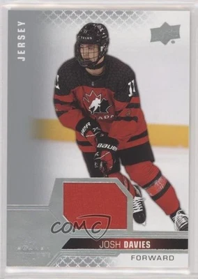 2022 Upper Deck Team Canada Juniors Men's U-18 Jersey Relics Josh Davies #44 - Image 1 of 2