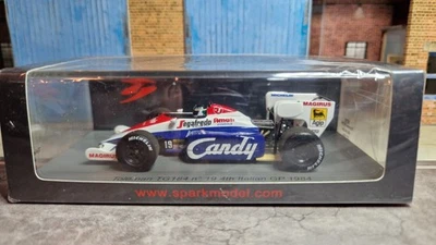 Toleman Hart TG184 Stefan Johansson Formel 1 Italien 1984 1:43 Spark 2783 Candy - Bild 1 von 4