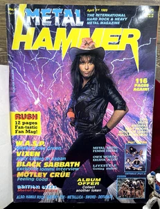 Metal Hammer Magazin ~ 1989 ~ mit Centerfold Poster & Rock Aufklebern ~ nur für Erwachsene - Bild 1 von 7