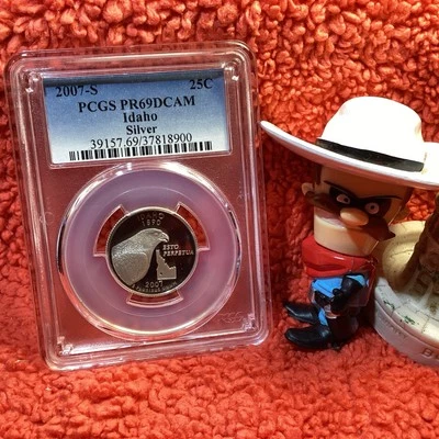 2007 S PCGS PR69CAM 90% SILVER IDAHO FREE SHIPPING ⛴️ 💨 - Image 1 of 2