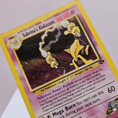 Pokemon TCG - Sabrina's Alakazam 16/132 Gym Challenge Holo Rare  WOTC 1999 - MP - Image 1 of 3