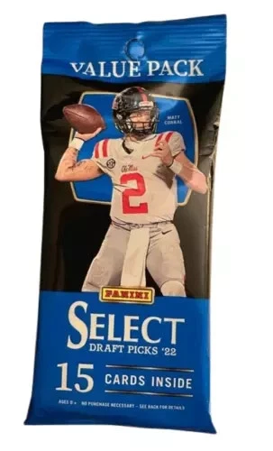 HUGE LOT OF 8 2022 SELECT DRAFT PICKS 15 CARD VALUE JUMBO CELLO HANGER PACK NEW - Image 1 of 1