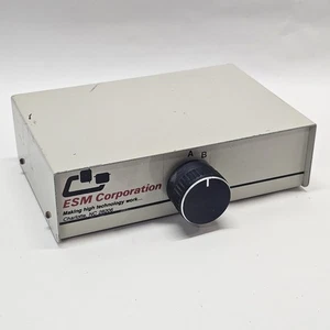 2-Way DB25 Manual Data Transfer Switch Box Rotary Parallel PC Printer UNTESTED - Picture 1 of 2