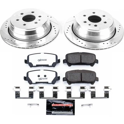 Kit de pastillas de freno y rotores traseros PowerStop TCP para Chevy Colorado GMC Canyon Foto 1 de 2