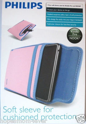 Funda blanda Philips nueva en paquete para KINDLE FIRE & NOOK * Rosa * Envío gratuito Foto 1 de 2