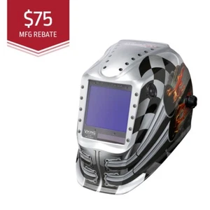 Lincoln Viking 3350 Motorhead Auto Darkening Welding Helmet w/4C Lens (K3100-4) - Picture 1 of 8