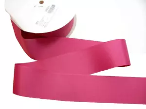 Wide Schiff Rose Red Pink Grosgrain Ribbon 2 1/4 inches wide x 10 yards, 092 - Picture 1 of 4