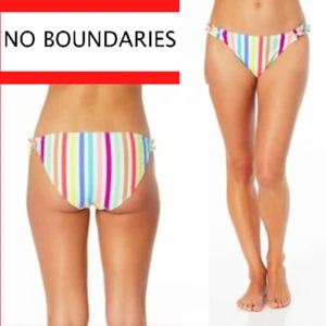 No Boundaries Junior's SIZE XL 15-17 Ribbed Ruffle Bikini Bottom Swimsuit NWT - Picture 1 of 8