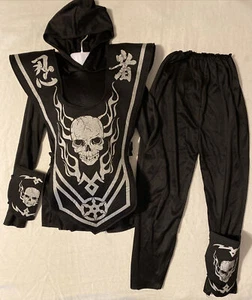 Spirit Halloween Kid's Skull Ninja Costume Medium 8-10 - Picture 1 of 3