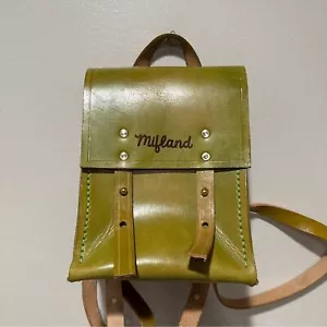 MIFLAND BEDFORD BOLSO DE CUERO MOCHILA HECHO EN ESTADOS UNIDOS RÚSTICO - Imagen 1 de 14