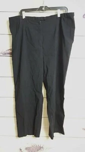 Kathy Ireland Plus Women Black Dress Pants  (Size: 22) - Picture 1 of 3