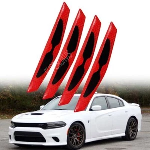 Carbon Fiber Anti-collision Strip Warning Decorative Sticker For Dodge Charger - Picture 1 of 16