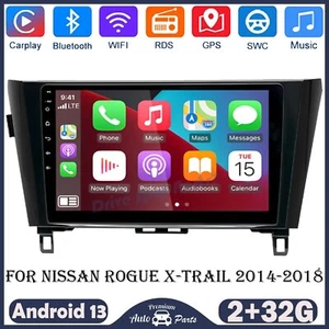 10" Carplay Android 13 Car Stereo Radio GPS For Nissan Rogue X-Trail 2014-2018 - Picture 1 of 20