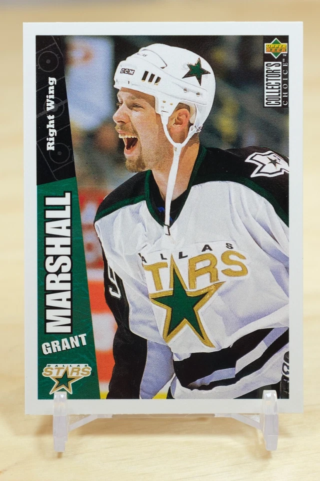1996-97 UD Collector's Choice Base #77 Grant Marshall - Dallas Stars - Image 1 of 2