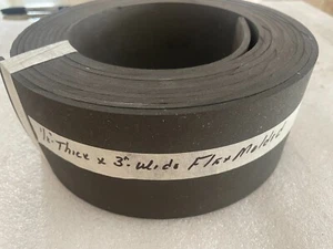 1/8"-thick x 3"-wide flex molded brake lining (sold by the foot) - Picture 1 of 1