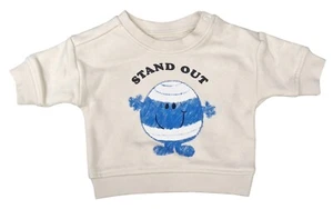 MARKS & SPENCER Bebé Unisex Mr Bump Destacado Blanco Jersey Sudadera Recién Nacido - Imagen 1 de 5