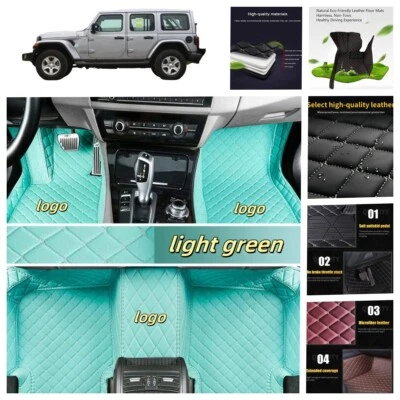 For Jeep All Models Custom Car Floor Mats Carpets Waterproof Luxury Cargo Liners - Image 1 of 4