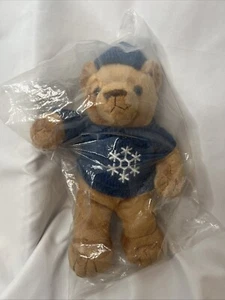 Saks 5th Avenue Teddy Bear Plush Blue Snowflake Sweater & Hat 12” Stuffed Animal - Picture 1 of 8