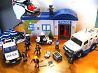 Playmobil Police Station Carry Jail Car Van  Helicopter Motorbike Bundle