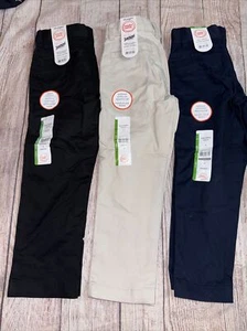 Wonder Nation Boys Size 4 Lot Of 3 School Uniform Dress Pants Black Khaki Navy N - Picture 1 of 2