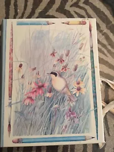 Vintage Hallmark Marjolein Bastin Birds Garden Blank Note Cards in Decorative bx - Picture 1 of 6