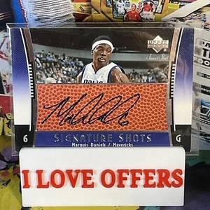 2004/05 UD SWEET SPOT SIGNATURE SHOTS MARQUIS DANIELS AUTOGRAPH C STORE NAME MOR - Picture 1 of 5