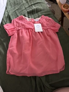 Mayoral Girls Coral Blouse Sz 7 NWT - Picture 1 of 6