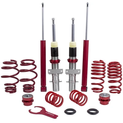 Coilovers Absorber Spring Shock Struts for Volkswagen VW Polo MK4 9N, 9A4 01-14 - Image 1 of 4