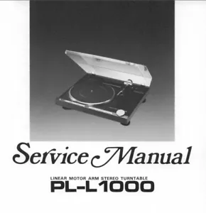 Copie manuelle de service platine Pioneer PL-L1000 sur clé USB 4G - Photo 1/2