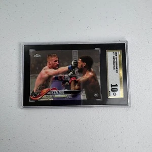 2018 Topps Chrome UFC #71 Justin Gaethje RC Card SGC 10 Gold Label Pristine - Picture 1 of 2