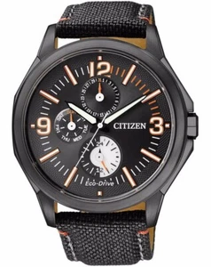 Citizen Eco-Drive Power Reserve Nylon Band Men's Watch AP4005-11E - Picture 1 of 2