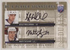 2006-07 Upper Deck Be a Player Signatures Duals Kyle Wellwood Matt Stajan Auto