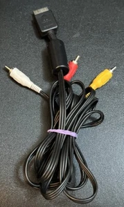 Official OEM Sony PlayStation Genuine AV Cable Cord PS1 PS2 - Picture 1 of 2